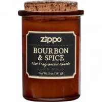 Ароматизированная свеча ZIPPO Bourbon & Spice, воск/хлопок/кора древесины/стекло, 70×100 мм купить в Красноярске