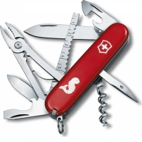 Нож перочинный Victorinox Angler, сталь X55CrMo14, рукоять Cellidor®, красный купить в 