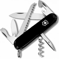 Нож перочинный Victorinox Camper 91 мм, 13 функций, черный купить в 