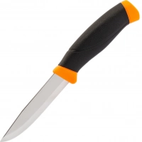 Нож с фиксированным лезвием Morakniv Companion Orange, сталь Sandvik 12C27, рукоять резина/пластик, оранжевый купить в Красноярске