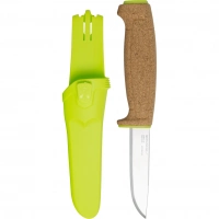 Нож с фиксированным лезвием Morakniv Floating Knife (S) Lime, сталь Sandvik 12C27, пробковая ручка купить в Красноярске