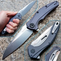 Нож складной Bareknuckle — Kershaw 7777, сталь Sandvik 14C28N, рукоять серый анодированный алюминий купить в Красноярске