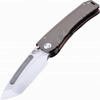 Нож складной Medford Marauder Tanto, сталь D2 Tool Steel, рукоять титановый сплав, бронзовый купить в Красноярске