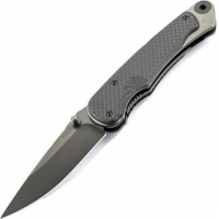 Нож складной Spartan Blades Akribis Meteorite Grey, сталь CPM-S35VN, рукоять титан/карбон купить в Красноярске