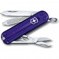 Нож Victorinox Classic SD Colors, Persian Indigo (0.6223.T29G) фиолетовый полупрозрачный, 7 функций 58мм купить в Красноярске