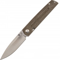 Складной нож Artisan Sirius, сталь S35VN, рукоять Green Micarta купить в 