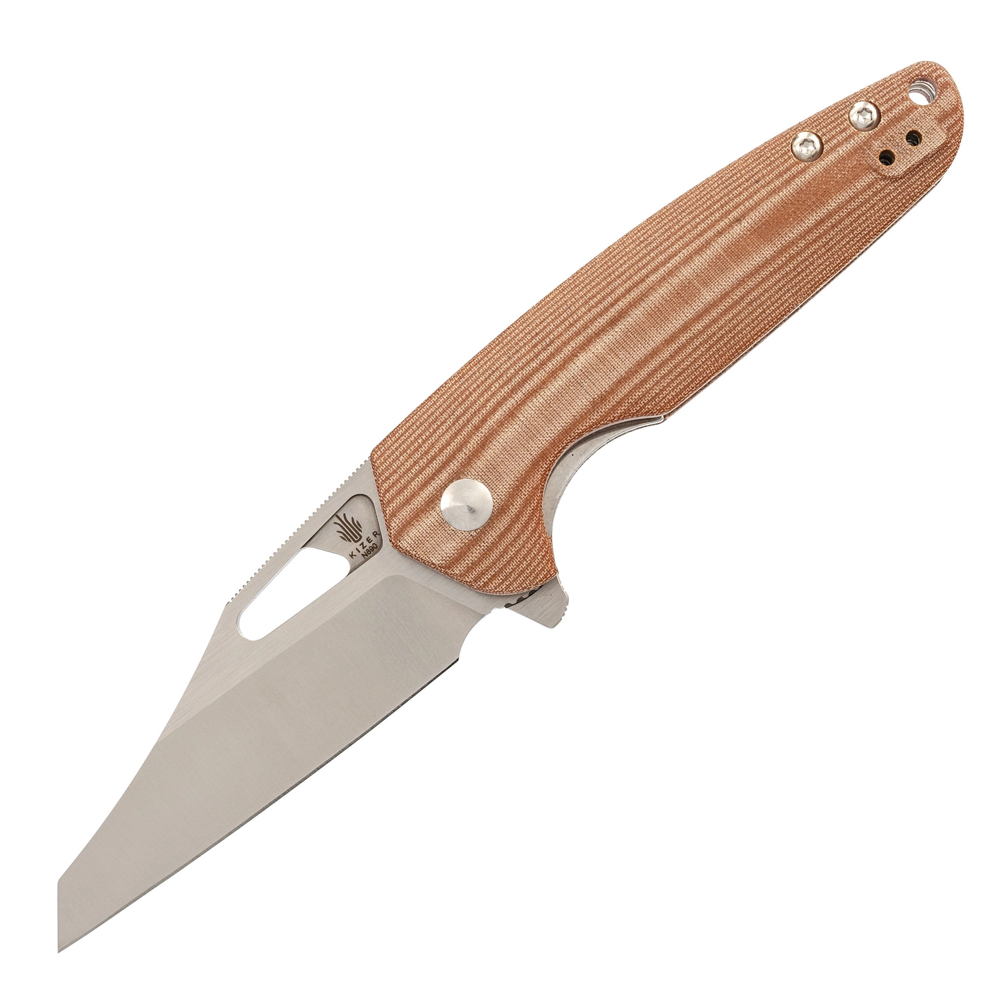 Складной нож Kizer Horn, сталь N690, рукоять Micarta