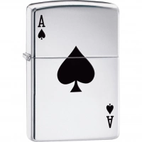 Зажигалка ZIPPO Armor™  Туз с покрытием High Polish Chrome купить в Красноярске