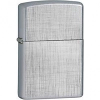 Зажигалка ZIPPO Linen Weave с покрытием Brushed Chrome, латунь/сталь, серебристая, матовая, 36x12x56 мм купить в Красноярске